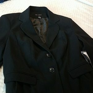 Black suit jacket.
